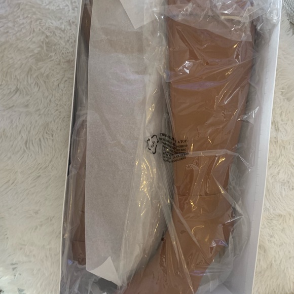 Cognac wide calf boots - Picture 8 of 8